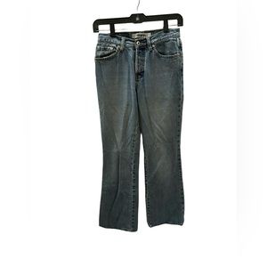 Mavi Women’s Molly Flare Low Rise Button Fly Blue Jeans 26 x 32 (Waist‎ 26)